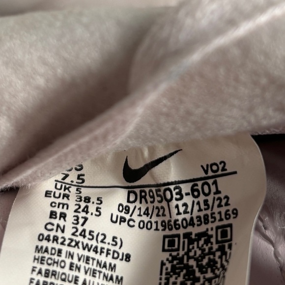 Nike Air Force 1 PRM Women size 7.5 Pearl Pink Sneakers Shoes DR9503-601 - Picture 5 of 6